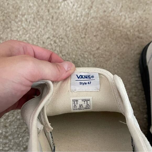 Vans Anaheim 47 D VX Cream Suede Skate Shoes - Picture 9 of 10